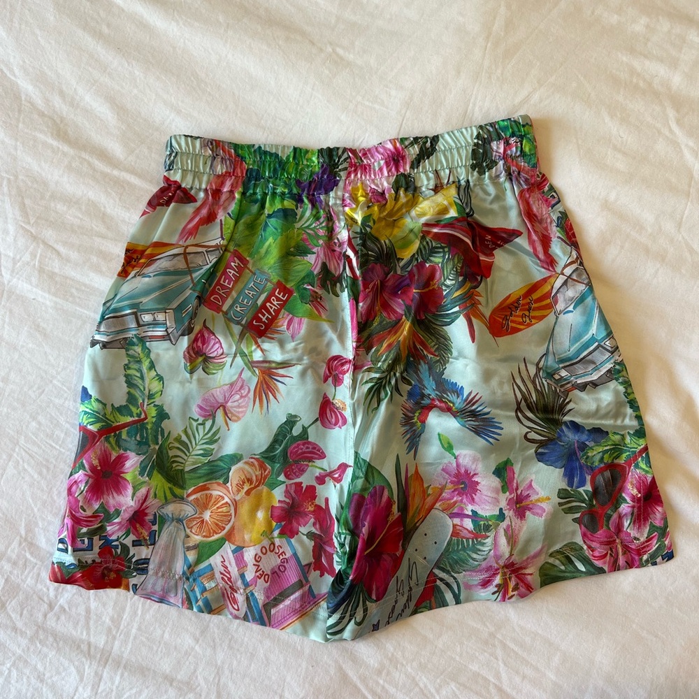 Golden Goose Shorts Miami Print
